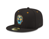 Pre-order Exclusive New Era 59Fifty Detroit Tigers Neon Sugar Skull Hat - Black