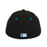 Pre-order Exclusive New Era 59Fifty Los Angeles Dodgers Neon Sugar Skull Hat - Black