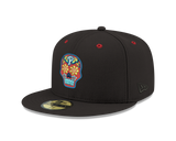 Pre-order Exclusive New Era 59Fifty Philadelphia Phillies Neon Sugar Skull Hat - Black