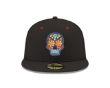 Pre-order Exclusive New Era 59Fifty Philadelphia Phillies Neon Sugar Skull Hat - Black