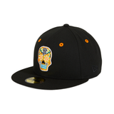 Pre-order Exclusive New Era 59Fifty San Francisco Giants Neon Sugar Skull Hat - Black