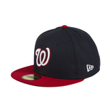 New Era 59Fifty Washington Nationals 2019 World Series Patch Alternate Hat - Navy, Red