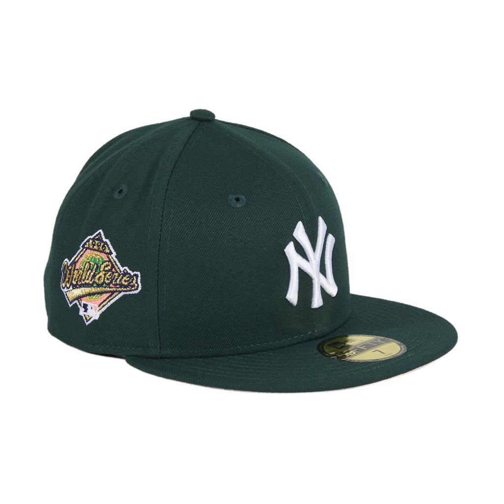 Pre-Order Exclusive New Era 59Fifty New York Yankees 1996 World Series Patch w/ Pink UV Hat - Green