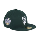 Pre-Order Exclusive New Era 59Fifty San Francisco Giants 2010 World Series Patch w/ Pink UV Hat - Green