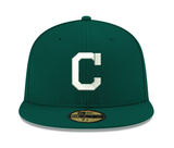 Pre-Order Exclusive New Era 59Fifty Cleveland Indians 2016 World Series Patch w/ Pink UV Hat - Green