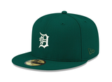 Pre-Order Exclusive New Era 59Fifty Detroit Tigers 1968 World Series Patch w/ Pink UV Hat - Green