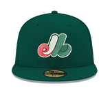 Pre-Order Exclusive New Era 59Fifty Montreal Expos 1982 All Star Game Patch w/ Pink UV Hat - Green