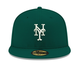 Pre-Order Exclusive New Era 59Fifty New York Mets 2000 World Series Patch w/ Pink UV Hat - Green