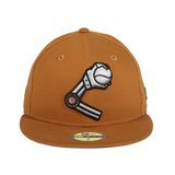 Pre-order Exclusive Dionic New Era 59Fifty Cyborg Wordmark Hat - Khaki