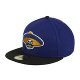 Exclusive New Era 59Fifty Dankadelik Revolutionary Skull Hat - Royal, Black