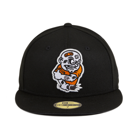 Exclusive New Era 59Fifty Chamuco Brawlers Hat - Black, Orange