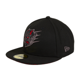 Exclusive New Era 59Fifty Chamuco Flying Devil Head Hat - Black, Red, Graphite