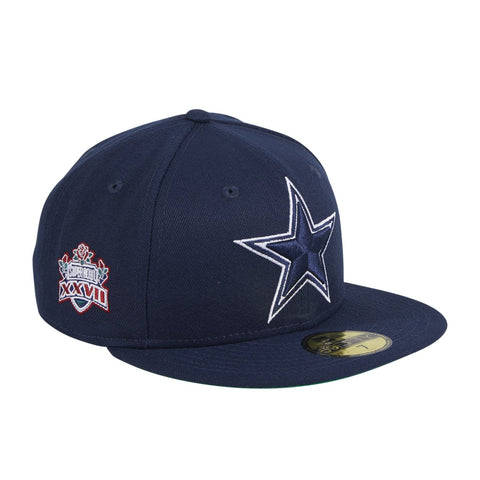 Exclusive New Era 59Fifty Dallas Cowboys 1993 Super Bowl Patch Hat - Navy