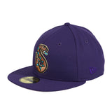 Exclusive New Era 59Fifty Tucson Sidewinders Pink UV Hat - Purple