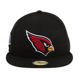 Exclusive New Era 59Fifty Arizona Cardinals 2009 Super Bowl Fitted Hat - Black