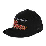 Exclusive New Era 59Fifty San Francisco 49ers Script Corduroy Hat - Black