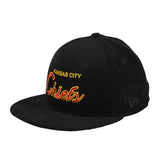 Exclusive New Era 59Fifty Kansas City Chief Corduroy Script Hat - Black