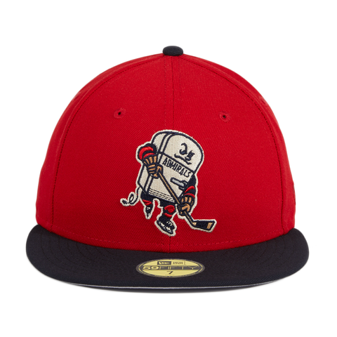 Exclusive New Era 59Fifty Milwaukee Admirals Fridge Hat - Red, Navy