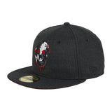 New Era 59Fifty Jason Voorhees Bleed Hat - Black Heather