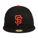 Exclusive New Era 59Fifty San Francisco Giants World Series 2012 Patch w/ Gray UV Hat - Black, Orange