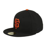 Exclusive New Era 59Fifty San Francisco Giants World Series 2012 Patch w/ Gray UV Hat - Black, Orange