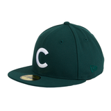 Exclusive New Era 59Fifty Chicago Cubs 1908 World Series Patch W/ Light Blue UV Hat - Green, White