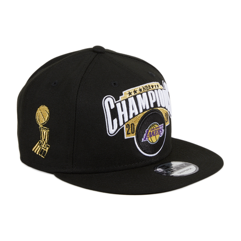 New Era 9Fifty Los Angeles Lakers 2020 NBA Finals Champions Snapback Hat - Black