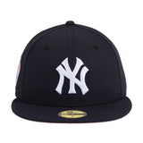 Exclusive New Era 59Fifty New York Yankees 1977 All Star Game Patch W/ Pink UV Hat - Navy, White