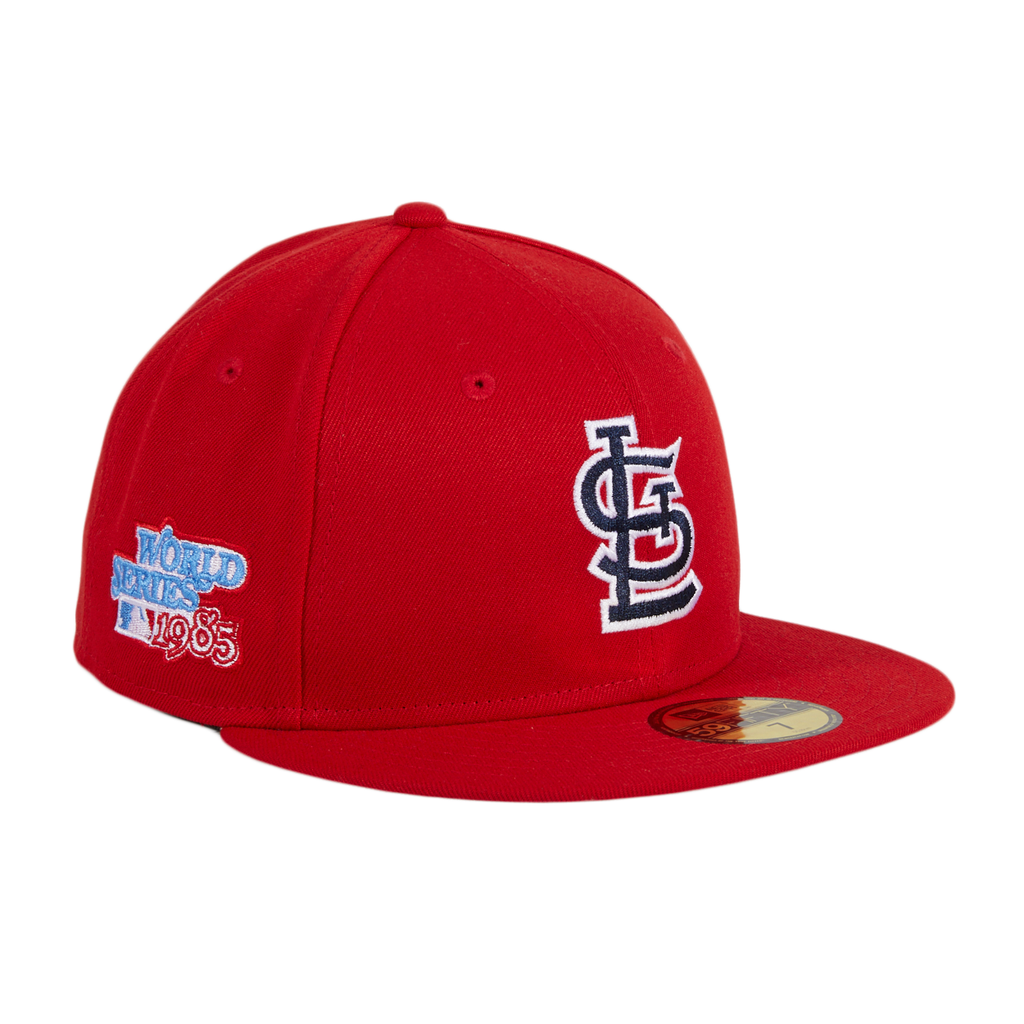 New Era 59Fifty St Louis Cardinals 1985 World Series Patch Hat - Red