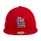 New Era 59Fifty St Louis Cardinals 1985 World Series Patch Hat - Red