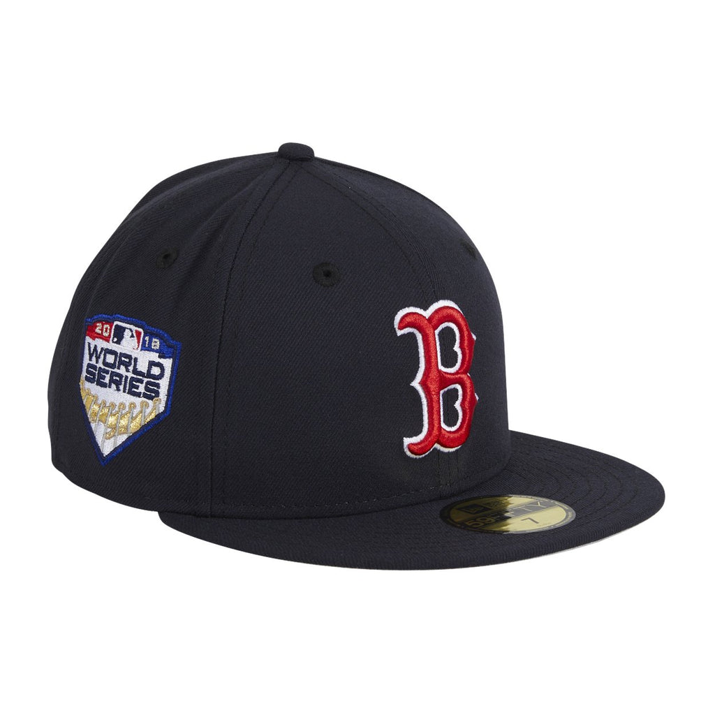 New Era 59Fifty Boston Red Sox 2018 World Series Patch Hat - Navy