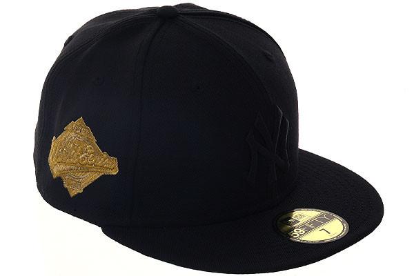 Exclusive New Era 59Fifty New York Yankees World Series 1996 Patch Hat - Black , Black, Gold