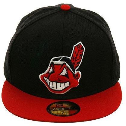 Exclusive New Era 59Fifty Cleveland Indians 1995 w/ Gray Undervisor Hat - 2T Navy, Red