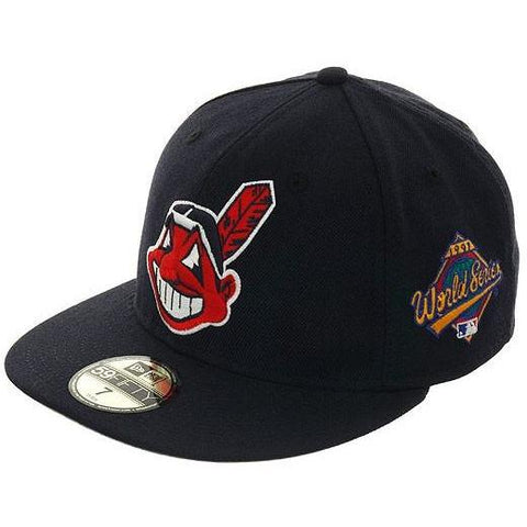 New Era 59Fifty Cleveland Indians 1997 World Series Patch Hat - Navy