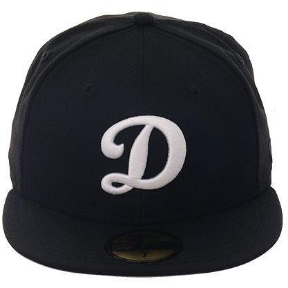 New Era 59Fifty Los Angeles Dodgers D Fitted Hat - Black, White