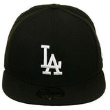 New Era 59Fifty Los Angeles Dodgers Hat - Black, White