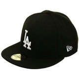 New Era 59Fifty Los Angeles Dodgers Hat - Black, White