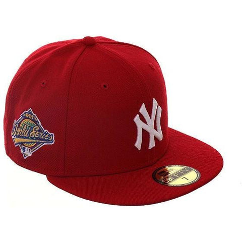 Exclusive New Era 59Fifty New York Yankees 1996 World Series Hat - Red, White