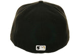 Exclusive New Era 59Fifty New York Yankees Apple Hat - Black, Metallic Gold