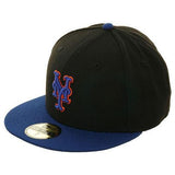 Exclusive New Era 59Fifty New York Mets 2000 Road Hat - 2T Black, Royal