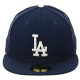 Hat Club Exclusive New Era 59Fifty Los Angeles Dodgers Game w/ Gray Undervisor Fitted Hat - Royal