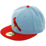 Exclusive New Era St. Louis Cardinals Alternate Hat - 2T Light Blue, Red