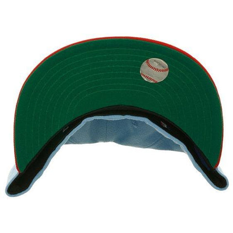 New Era Light blue/navy St. Louis Cardinals Green Undervisor 59FIFTY Fitted Hat
