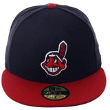 New Era Authentic Collection Cleveland Indians On-Field Home Fitted Hat