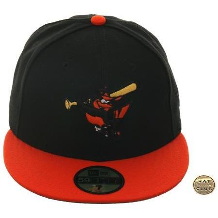 Hat Club Exclusive New Era 59Fifty Baltimore Orioles 1954 Fitted Hat - 2T Black, Orange