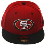 New Era 59Fifty San Fransisco 49ers Fitted Hat - 2T Red, Black