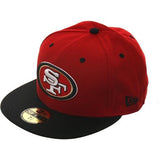 New Era 59Fifty San Fransisco 49ers Fitted Hat - 2T Red, Black