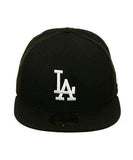 New Era 59Fifty Los Angeles Dodgers Hat - Black, White