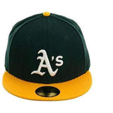 Exclusive New Era 59Fifty Oakland Athletics w/ Gray Undervisor Home Hat - 2T Green, Gold